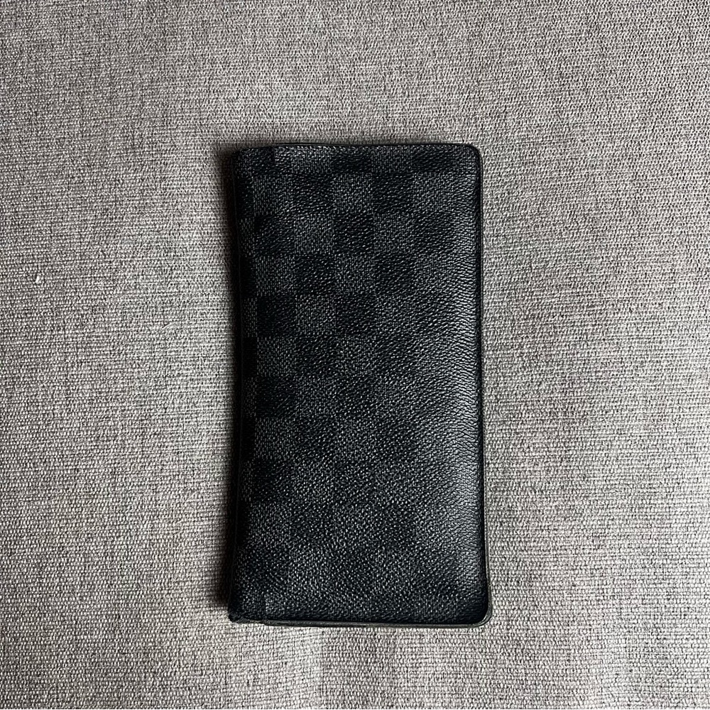 Louis Vuitton Black Checkered Wallet
